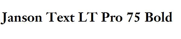 Janson Text LT Pro 75 Bold