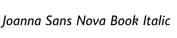 Joanna Sans Nova Book Italic