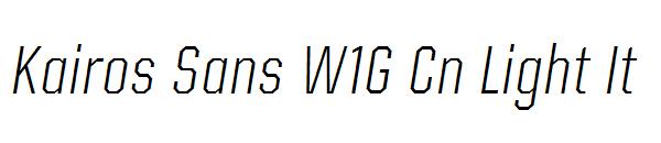 Kairos Sans W1G Cn Light It