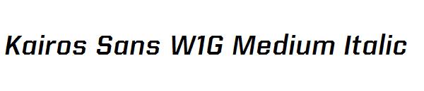 Kairos Sans W1G Medium Italic