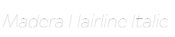 Madera Hairline Italic