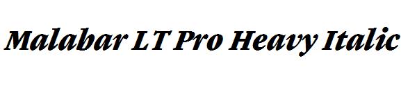 Malabar LT Pro Heavy Italic