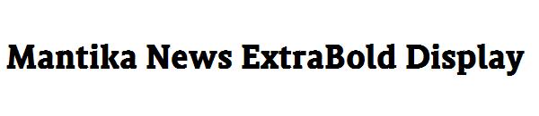 Mantika News ExtraBold Display