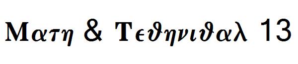Math & Technical 13
