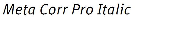 Meta Corr Pro Italic