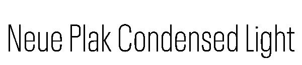 Neue Plak Condensed Light