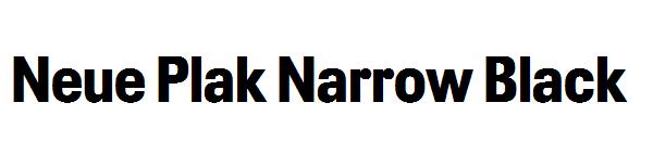 Neue Plak Narrow Black