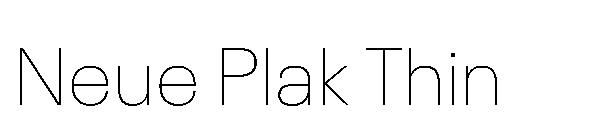 Neue Plak Thin