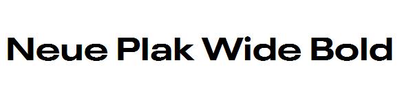 Neue Plak Wide Bold