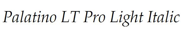 Palatino LT Pro Light Italic