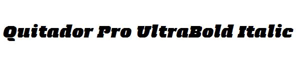 Quitador Pro UltraBold Italic