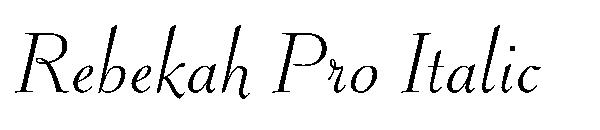Rebekah Pro Italic