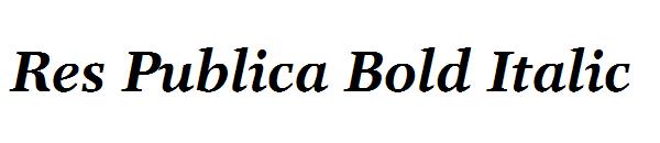 Res Publica Bold Italic