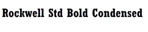 Rockwell Std Bold Condensed