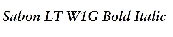 Sabon LT W1G Bold Italic