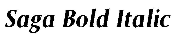 Saga Bold Italic