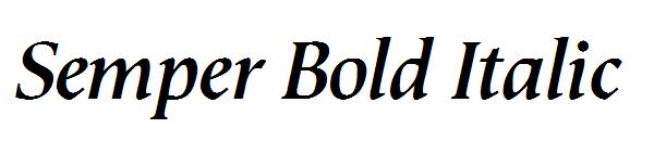 Semper Bold Italic