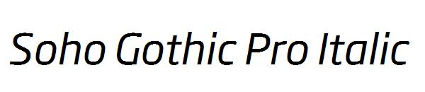 Soho Gothic Pro Italic