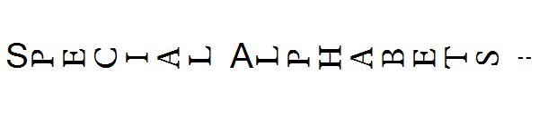 Special Alphabets 11