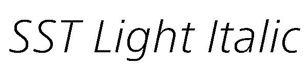 SST Light Italic