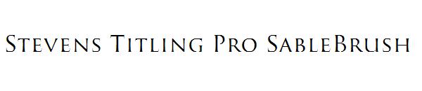 Stevens Titling Pro SableBrush