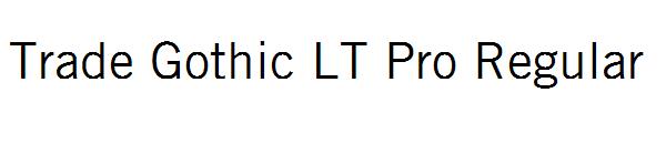 Trade Gothic LT Pro Regular