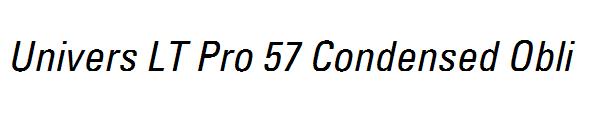 Univers LT Pro 57 Condensed Obli