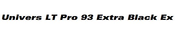 Univers LT Pro 93 Extra Black Ex