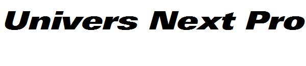 Univers Next Pro ExtraBlack Extended Italic