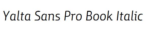 Yalta Sans Pro Book Italic