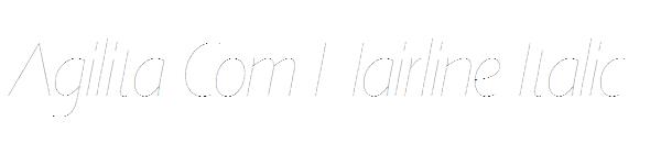Agilita Com Hairline Italic