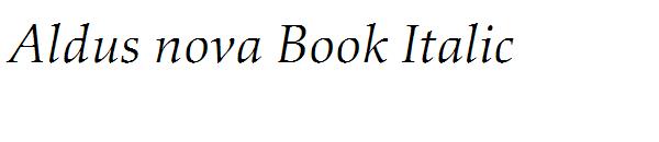Aldus nova Book Italic