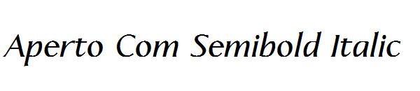 Aperto Com Semibold Italic
