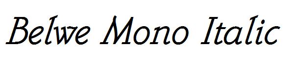 Belwe Mono Italic