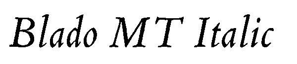 Blado MT Italic