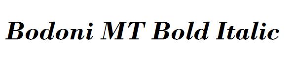 Bodoni MT Bold Italic