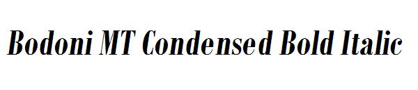 Bodoni MT Condensed Bold Italic