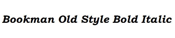 Bookman Old Style Bold Italic