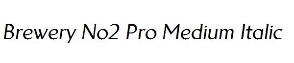 Brewery No2 Pro Medium Italic