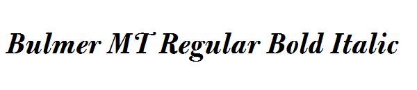 Bulmer MT Regular Bold Italic