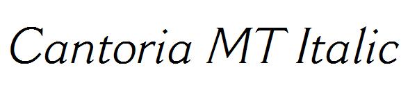 Cantoria MT Italic