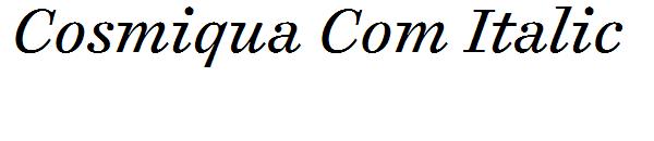 Cosmiqua Com Italic