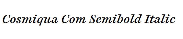 Cosmiqua Com Semibold Italic