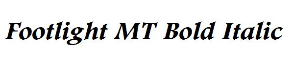 Footlight MT Bold Italic