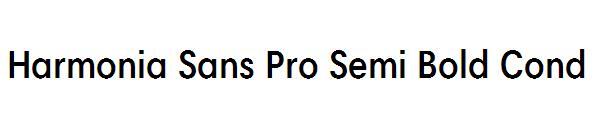 Harmonia Sans Pro Semi Bold Cond