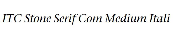 ITC Stone Serif Com Medium Itali