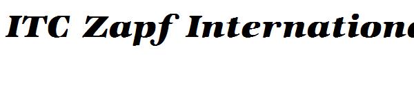 ITC Zapf International Com Heavy Italic