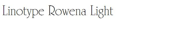 Linotype Rowena Light