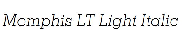 Memphis LT Light Italic