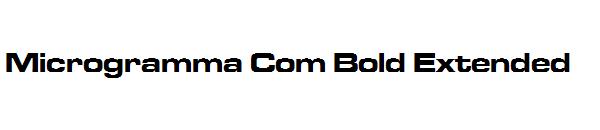 Microgramma Com Bold Extended